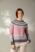 ERIBÉ Alpine Sweater in Vintage Pink