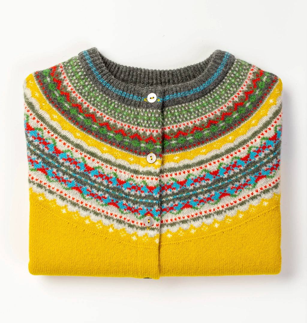 ERIBÉ Alpine Short Cardigan in Piccalilli