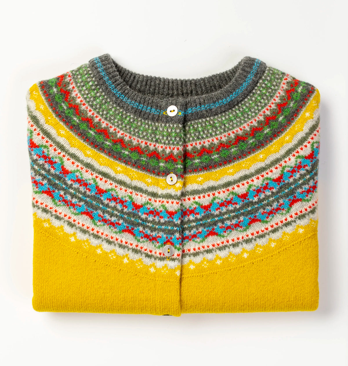 ERIBÉ Alpine Short Cardigan in Piccalilli
