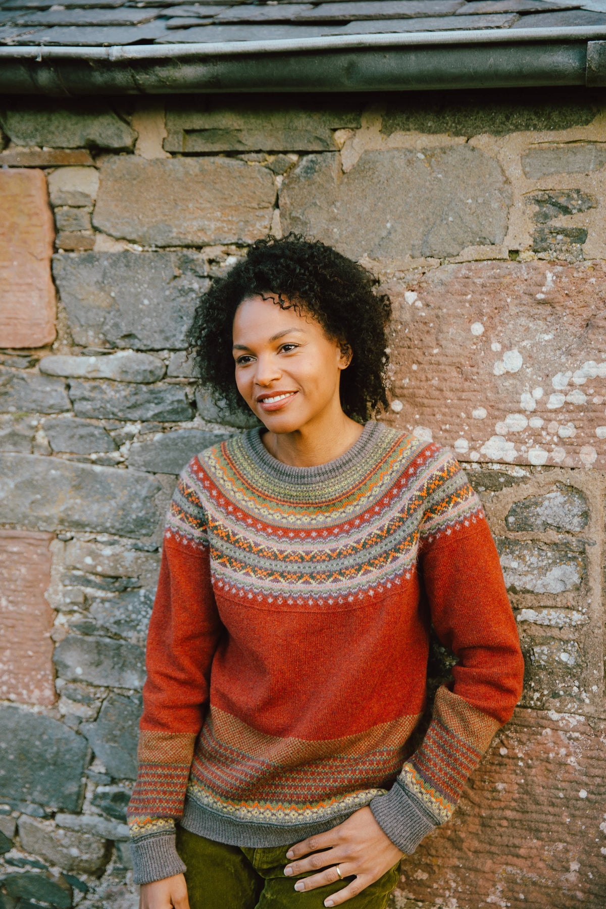 ERIBÉ Alpine Sweater in Copperleaf