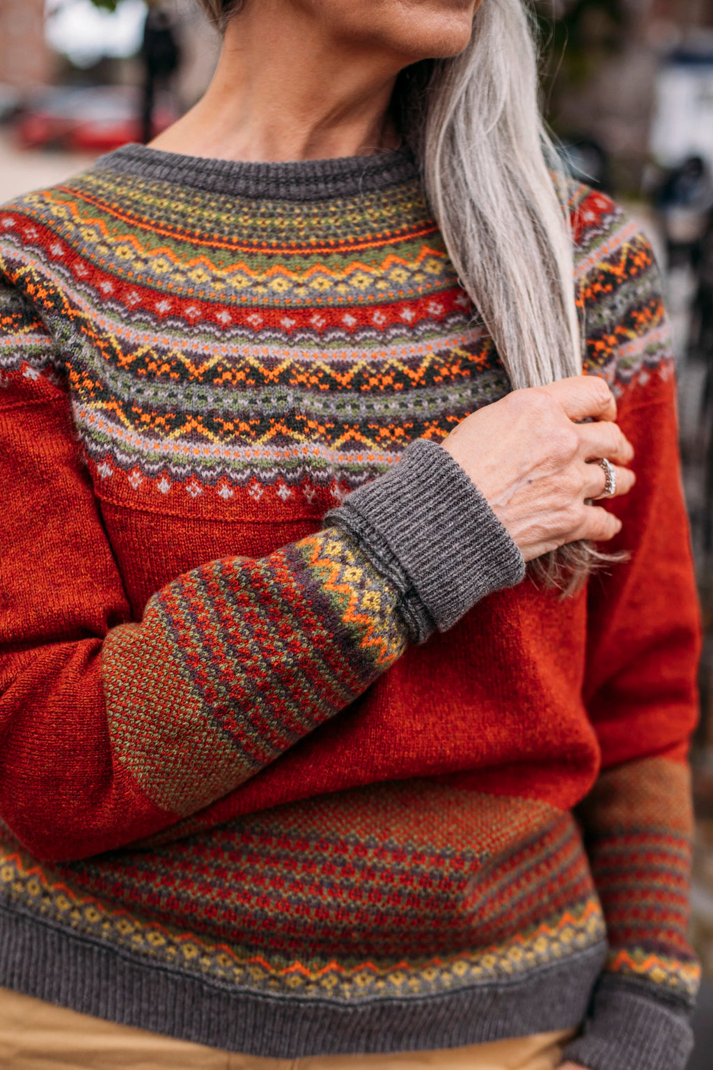 ERIBÉ Alpine Sweater in Copperleaf