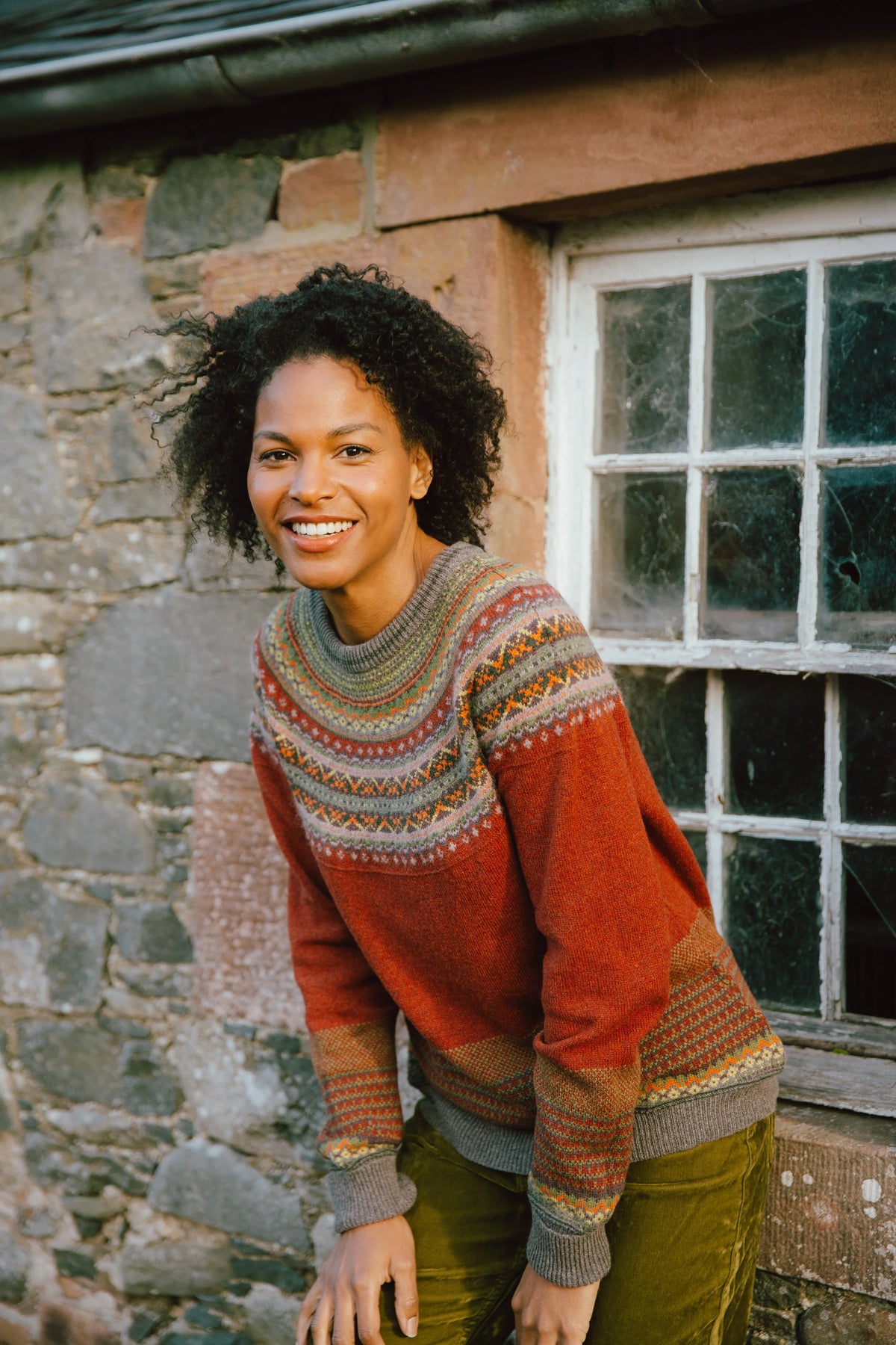 ERIBÉ Alpine Sweater in Copperleaf