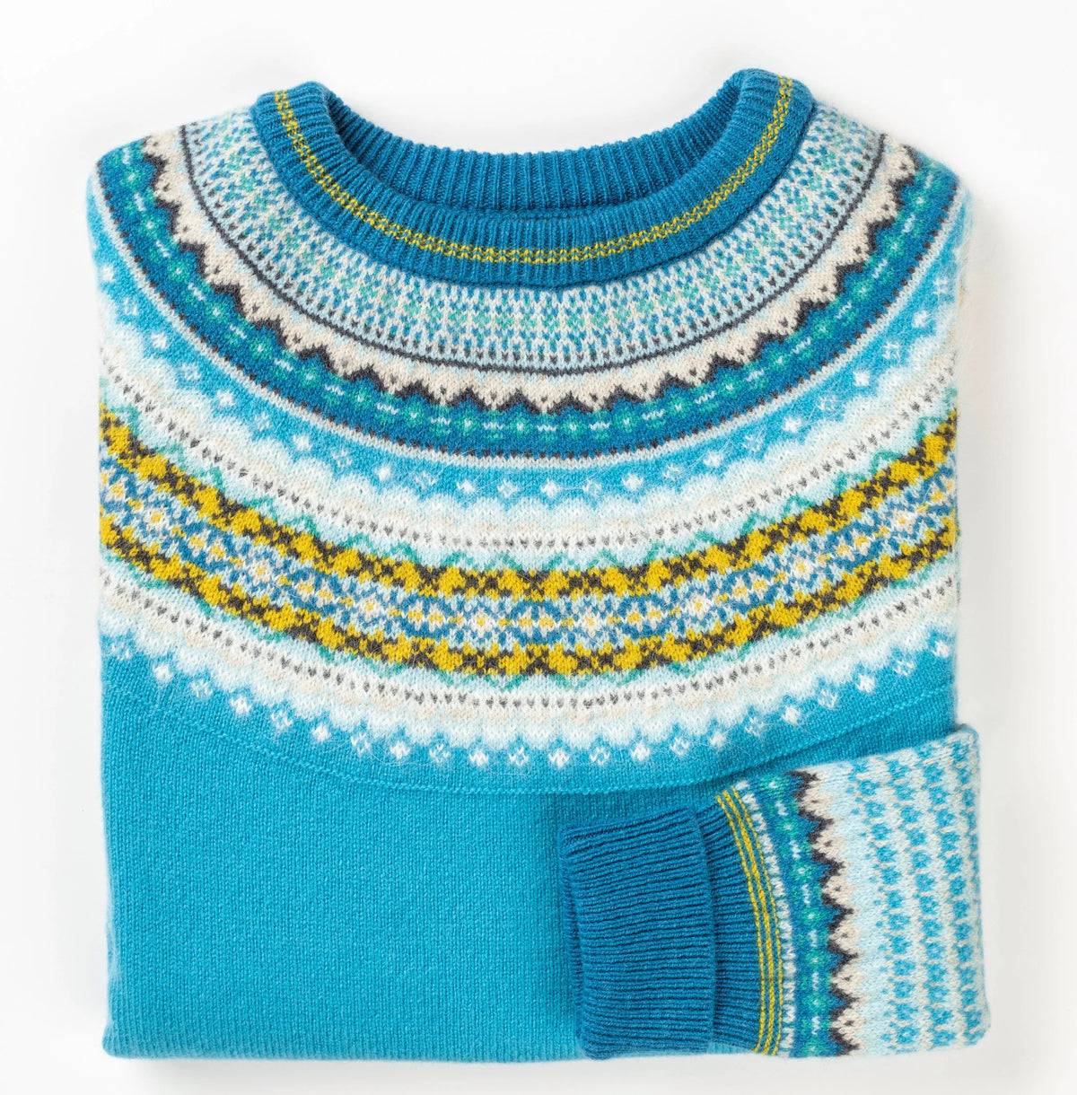ERIBÉ Alpine Sweater in Turquoise