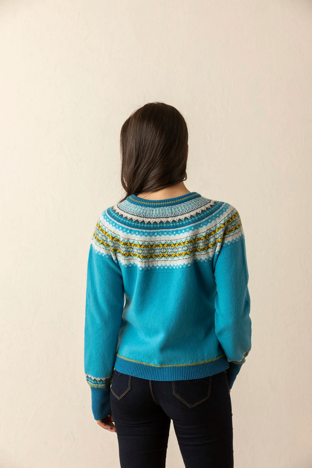 ERIBÉ Alpine Sweater in Turquoise