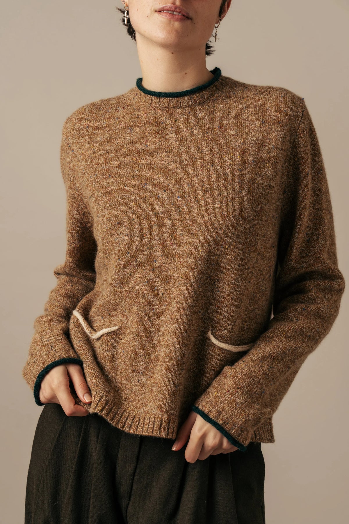ERIBÉ Tweed Nep Sweater