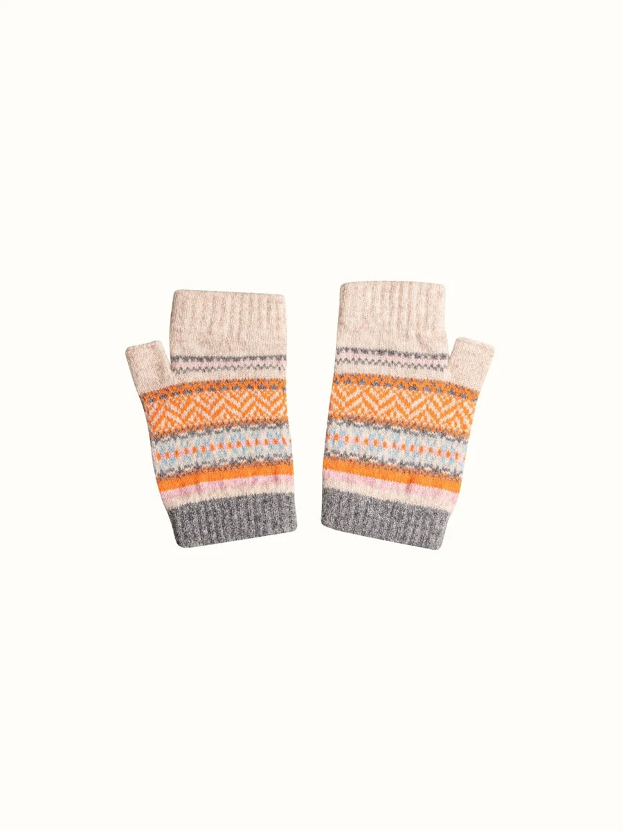 ERIBÉ Merino Wool Fair Isle Open Mitt