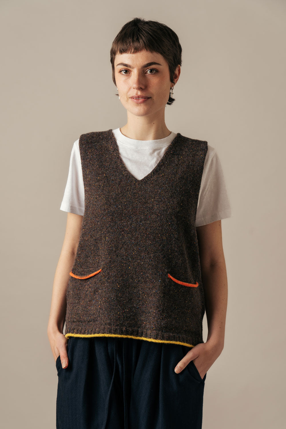 ERIBÉ Tweed Nep Vest