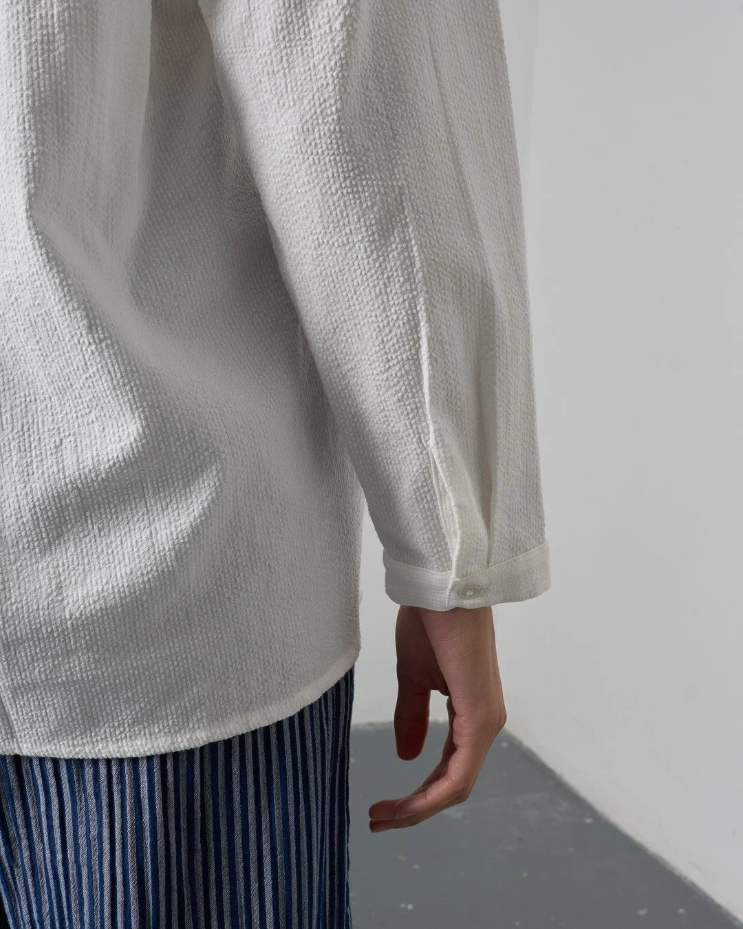 BIBICO Tanya blouse in White stripe