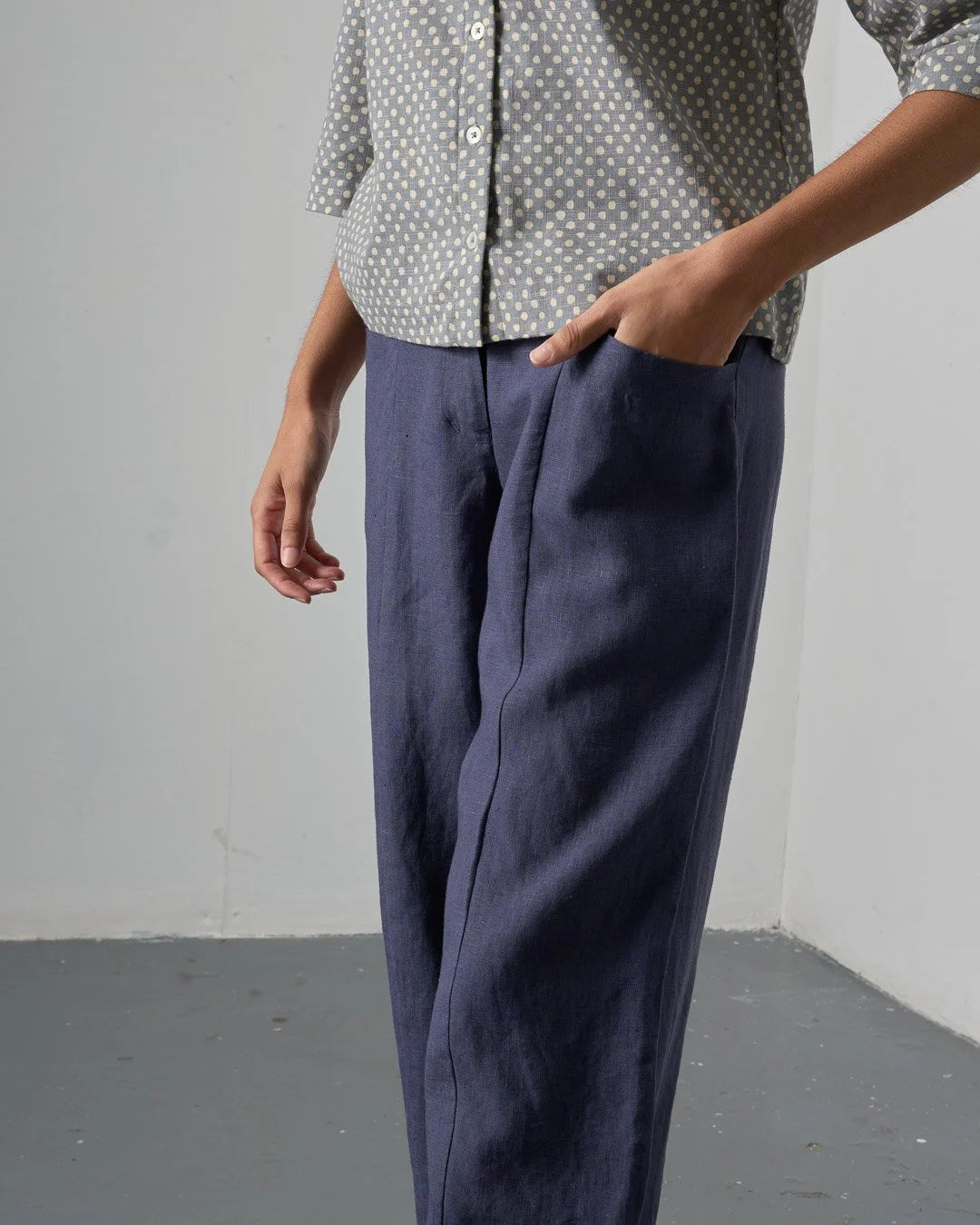 BIBICO Lorren Trousers in Navy